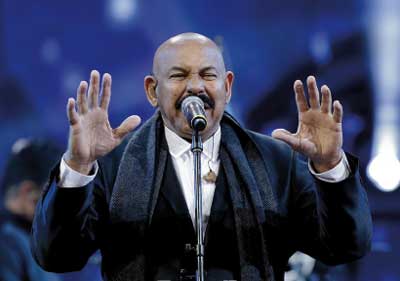 Oscar D’ León, cantante venezolano.