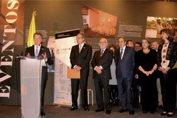 Juan Manuel Santos, presidente colombiano, en las palabras de clausura de Arco Colombia en Madrid.