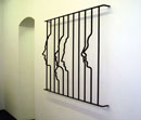Paranoia, 2006
Rejas de acero / Steel bars
110 x 150 x 23,50 cm
