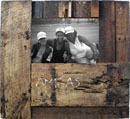 Amigas, 2005. From the series Alegría de vivir
Light box: wood and B&W photo (digital printing)