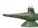 Lámpara submarino, 2008 
Escultura en metal / Metal sculpture / 135 x 25 x 50 cm