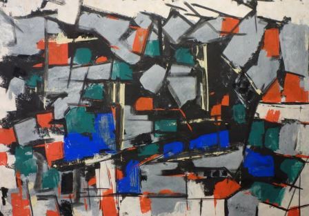 Informel. 1961. 33 x 40 cm. Óleo/papel