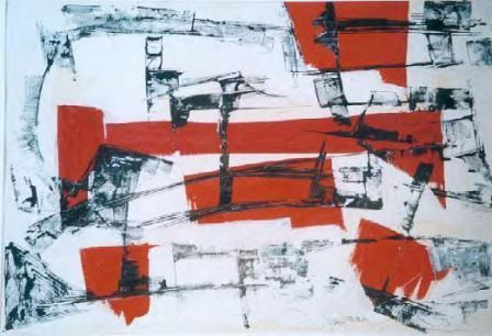 Abstrait. 1965. 43 x 64 cm. Gouache/cartón.