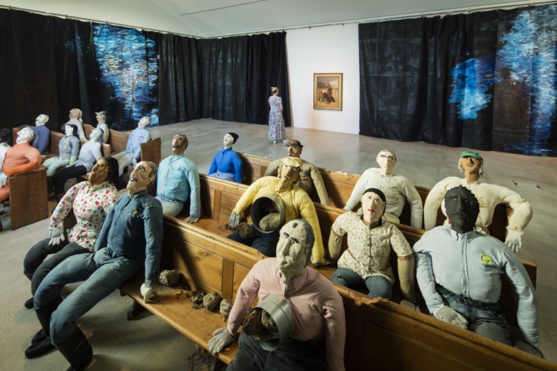 Oscar Murillo, Turner Prize 2019, Installation view, Turner Contemporary, Margate. Photograph © David Levene. Courtesy the artist and Turner Contemporary.  