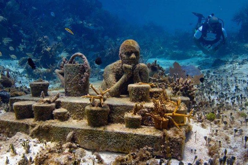 El museo subacuático de Cancún, MUSA/ Tomado de El siglo de Torreon