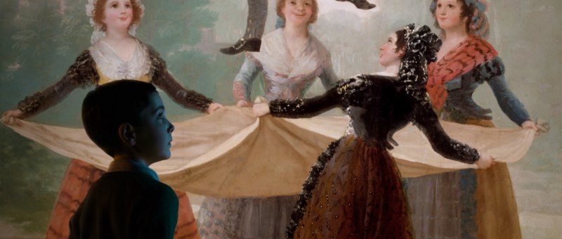 Obra de Goya en #INGOYA. Mujeres con mantel 