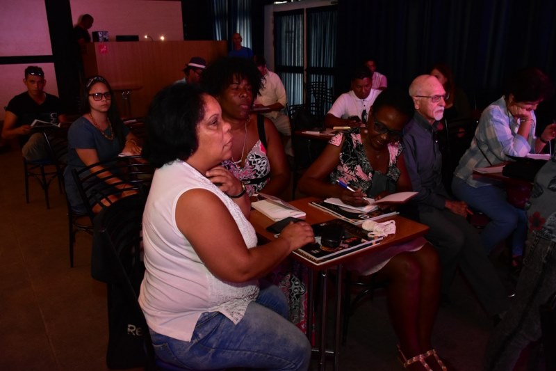 Asistentes a la conferencia de prensa de los premios excelencias cuba 2019 