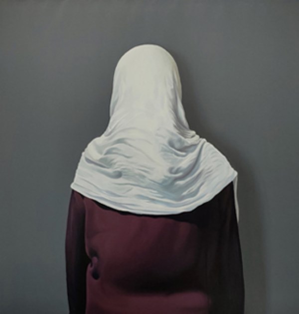 Abdelhak Benallou, Sans titre, 2021, huile sur toile, 80 x 80 cm, By Lara Sedbon (stand B3)