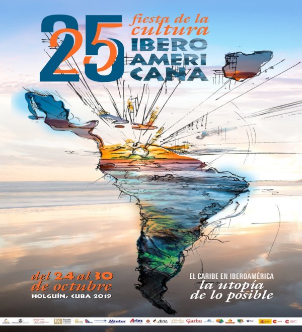 Cartel de la XXV Fiesta de la Cultura Iberoamericana 