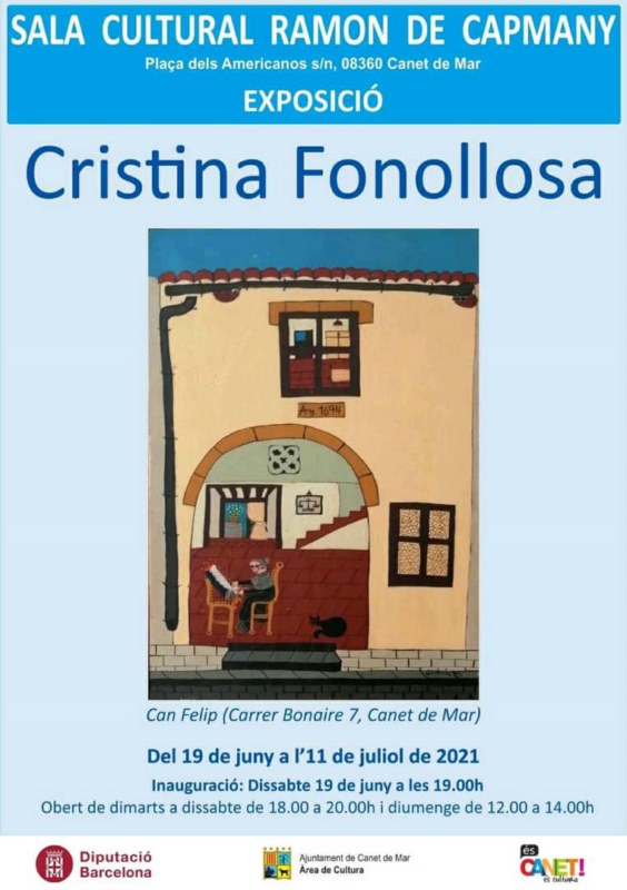 Cartel de la muestra de Cristina Fonollosa