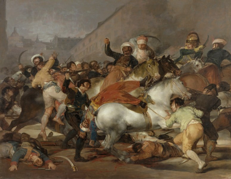 Obra de Goya El dos de mayo de 1808 en Madrid 