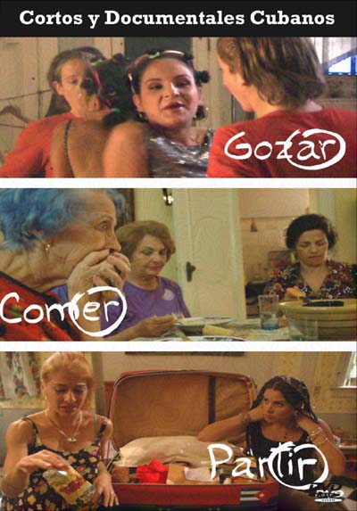 Cartel del cortometraje Gozar, Comer, Partir