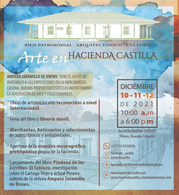 Invitación a Arte en Hacienda Castilla 