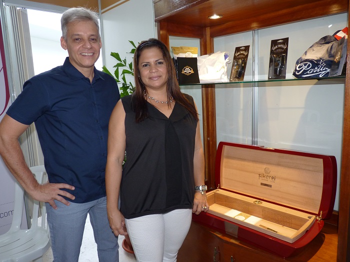 Lilliam Acosta and Angel Miranda present Sikerei Premium Humidor, a new luxury line at the XXI International Habano Festival