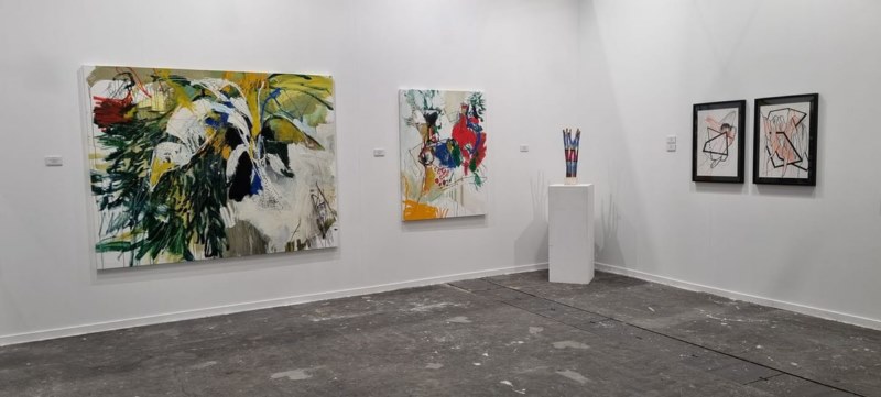 Obras de la galería José Manuel Lumbreras en Estampa 2021. FB 