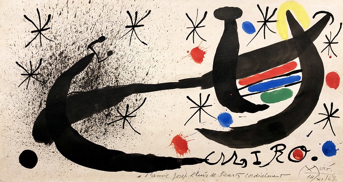Proyecto para catálogo de exposición Miró en Barcelona (1968-1969). Galería Jordi Pascual