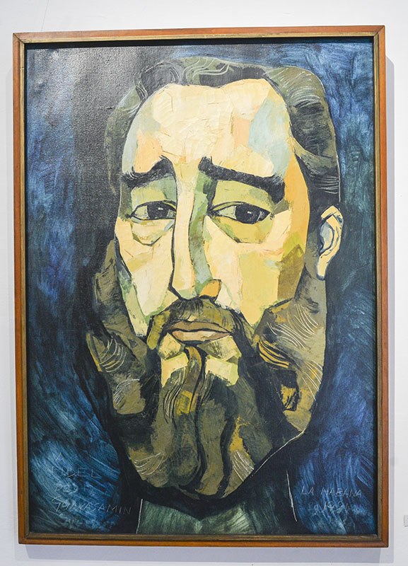 Retrato de Fidel Castro en la Casa Museo Oswaldo Guayasamin 