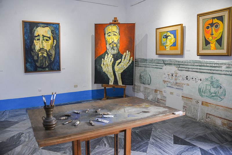 Retrato de Fidel Castro en la Casa Museo Oswaldo Guayasamin