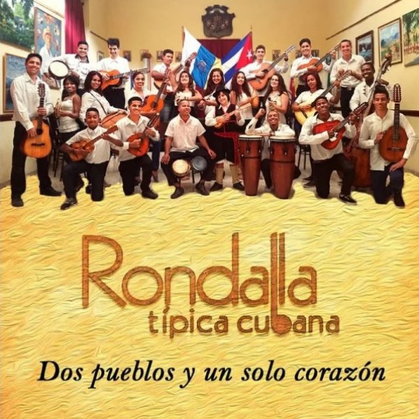 portada del CD Dos pueblos y un solo corazón de la Rondalla Típica Cubana