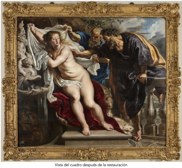 Susana y los viejos de Rubens, restaurada
