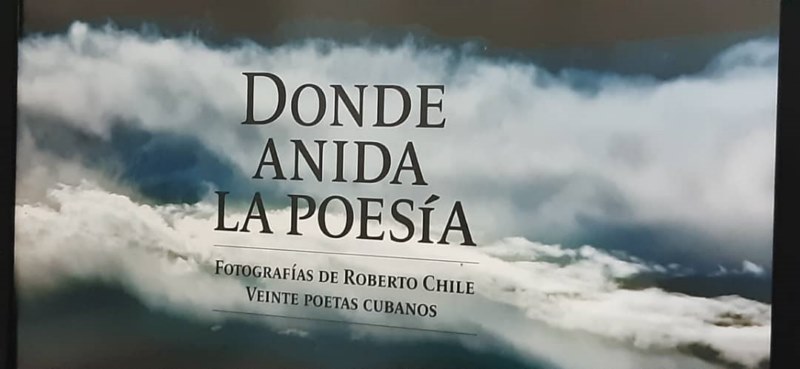 CArtel de la muestra Donde anida la poesía, Fotografías de Roberto Chile–Veinte poetas cubanos
