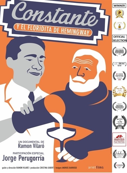 poster del documental Constante y el Floridita de Hemingway