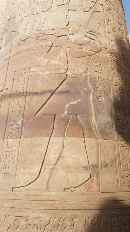 Representación del Faraón 