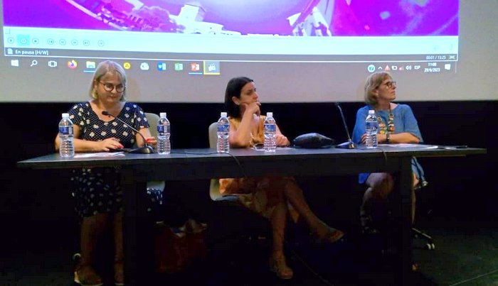 De izquierda a derecha, Magda Resik, Perla Rosales y Gladys Collazo, directoras de Comunicación, Adjunta y de Patrimonio, respectivamente, de la Oficina del Historiador de la Ciudad de La Habana (OHCH).