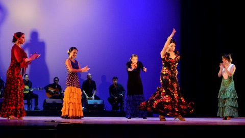 bailarines de flamenco en escena
