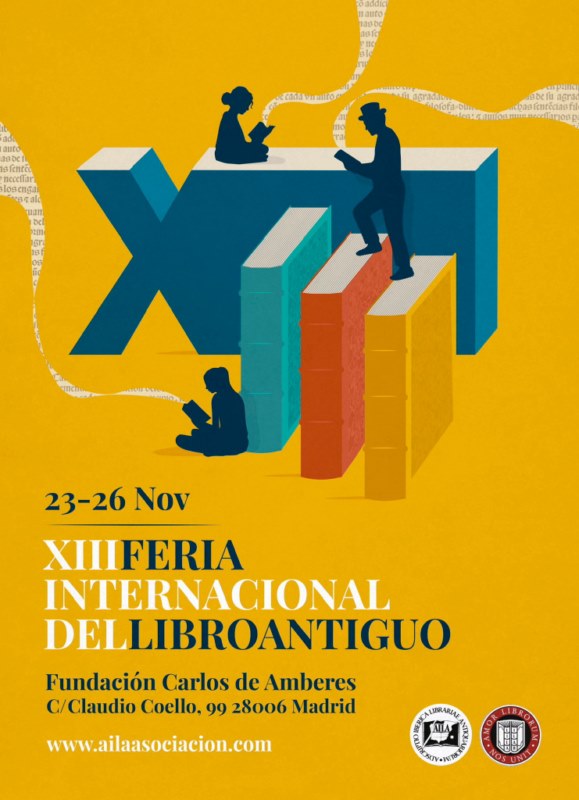 cartel  XIII Feria Internacional del Libro Antiguo 