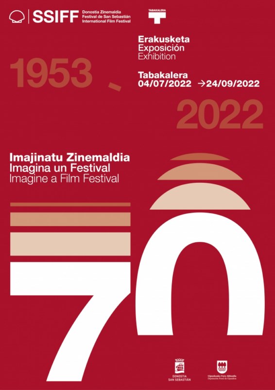cartel de la muestra por los 70 años del Festival de San Sebastián 
