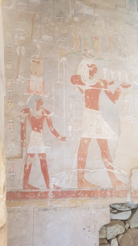 Pinturas en el Templo Funerario de la Reina Hatchepsut