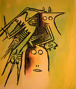  Exhibition Opening Reception Saturday, October 21 | 4-7pm Join us for the opening reception of Reflections of the Americas: New Acquisitions from the Collection of Univision. This exhibition features over 40 serigraphs, paintings and mixed-media works created by 40 of the most well-known and established artists throughout Latin America. This generous donation from Univision Communications, Inc. reflects a rich tapestry of artists and artistic traditions, many of which will be new to our visitors.  The works in this exhibition were generously donated by Univision Communications Inc.    Click here 	  Wifredo Lam, Elle, casquée de la serie Pleni luna (She with Helmet, from the series Full Moon) [detail], 1974, lithograph, Gift of Univision Communications Inc.