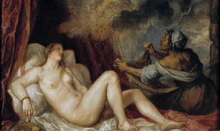 Tiziano: Dánae, Venus y Adonis