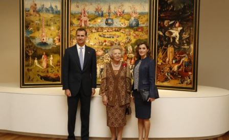 Los Reyes y la Princesa Beatriz de Holanda inauguraron la exposición de El Bosco en el Museo del Prado 