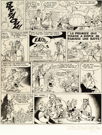 Comic Strips. Auction at Sotheby’s in Paris on 21 January 2017