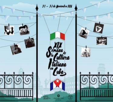 A las puertas, Semana de la Cultura Italiana en La Habana