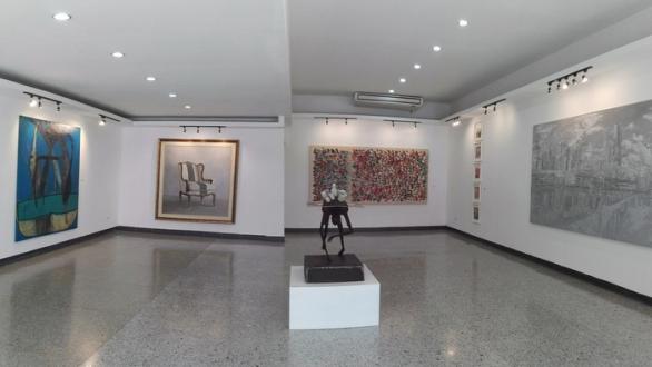 Vista de la exposición en la Galería Galiano 