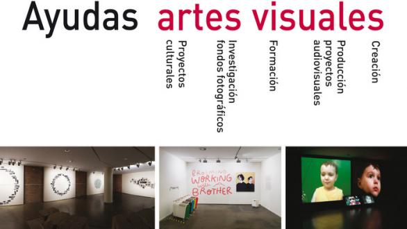 Cartel de las ayudas que ofrece Huesca a las artes visuales
