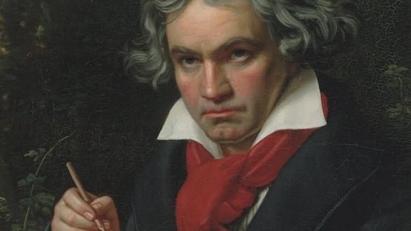Beethoven con el manuscrito de Missa Solemnis (detalle; 1820), Joseph Karl Stieler. Foto: © Beethoven-Haus Bonn