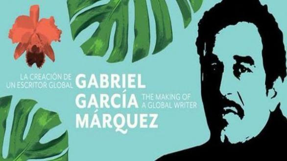 Cartel de la muestra sobre Gabriel García Márquez en Texas 