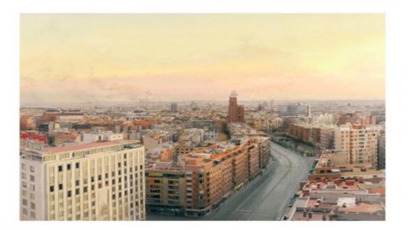 Madrid desde torres blancas - Antonio Lo╠üpez GALERÍA VERANO