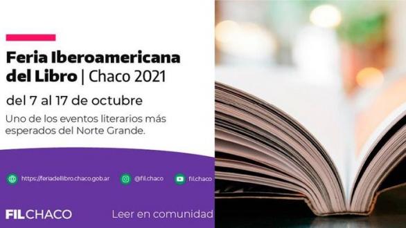 cartel de la feria del libro iberoamericano chaco 