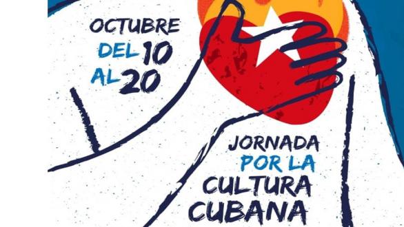 cartel de la Jornada por la Cultura Cubana 2021