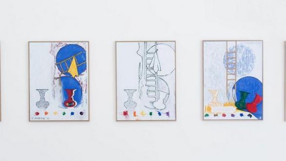 Jasper Johns, 5 Postcards, 2011. Philadelphia Museum of Art: Promised gift of Keith L. and Katherine Sachs © Jasper Johns/Licensed by VAGA at Artists Rights Society (ARS), New York, JAS-346a--e