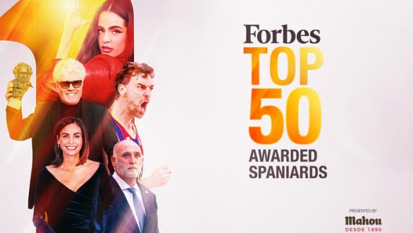cartel de la Lista TOP 50 Españoles Más Premiados