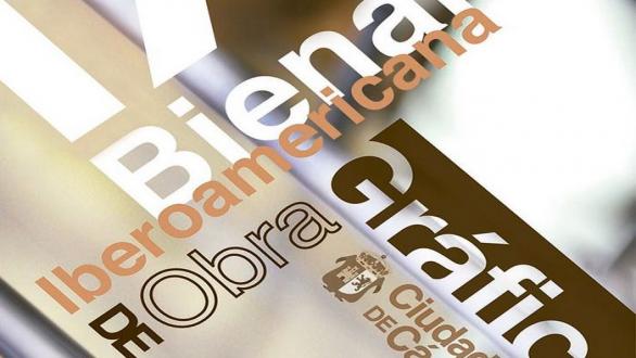 Cartel de la Bienal Iberoamericana de Obra Gráfica ‘Ciudad de Cáceres’  