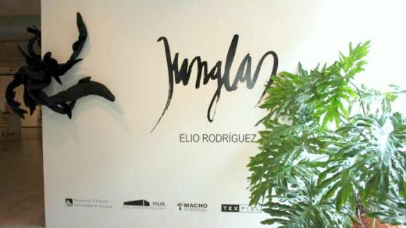 cartel de la muestra Junglas de Elio Rodríguez