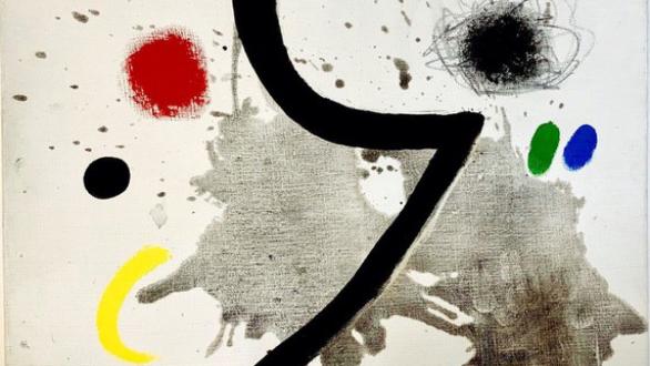 Detalle de la obra Peinture, 1970. Joan Miró. Cortesía: David Cervelló Galería de Arte.