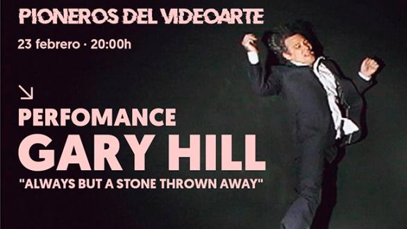 cartel del performance del pionero del videoarte Gary Hill